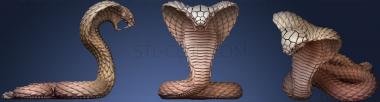 3D модель Змея кобра (STL)